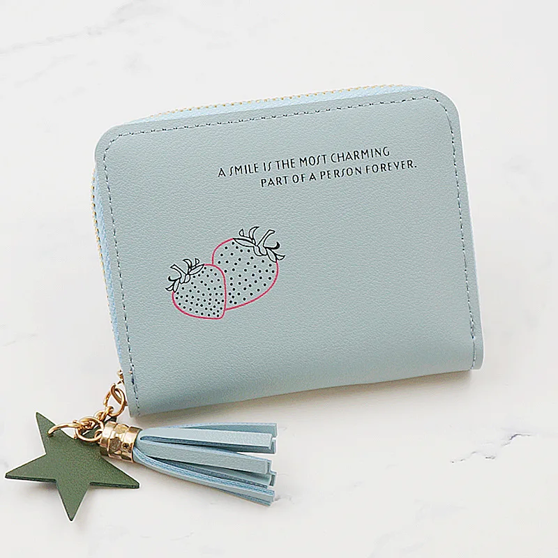 Новинка 2018 маленький кошелек для девочек короткий многофункциональный с узором