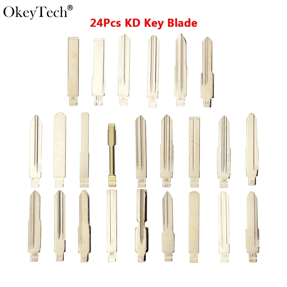 

24pcs/lot KD Key Blade For Mini KD900 B Series NB Series Keydiy Remote Control Metal Blank Flip FO21 31 02 22 Blades