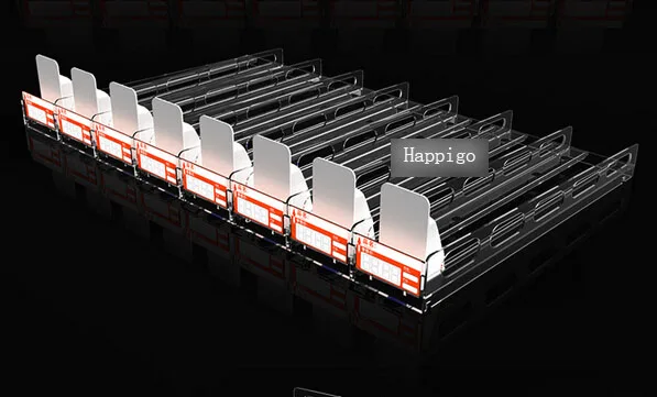 293*60 мм PC Прозрачный все в одном магазине полка для супермаркета толкатель