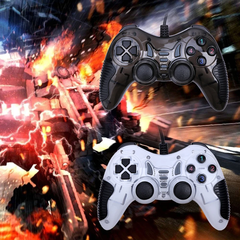 VODOOL, USB, проводной джойстик, вибрирующий джойстик, игровой контроллер, геймпад для ПК, компьютера, ноутбука, USB, проводной игровой контроллер