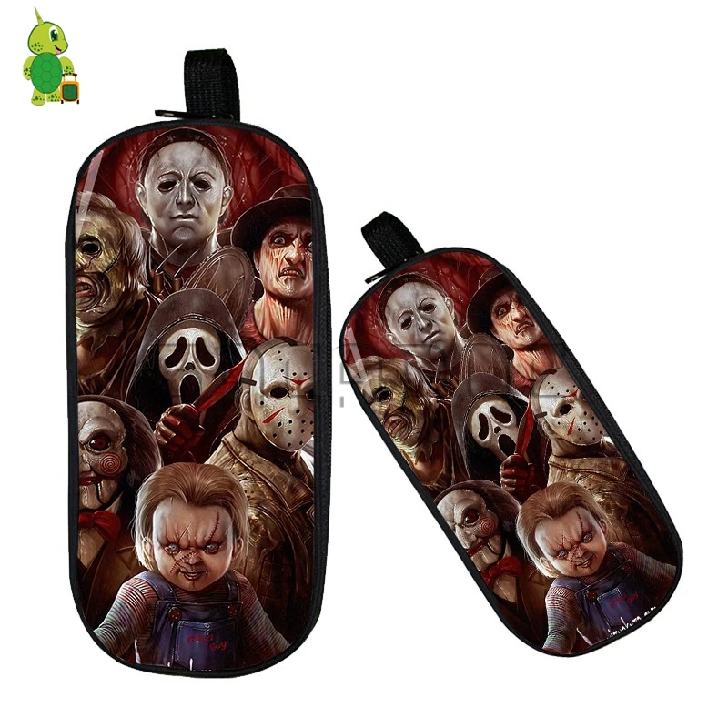 Чехол для карандашей Джейсон Чаки Фредди из фильма ужасы|Косметички| |