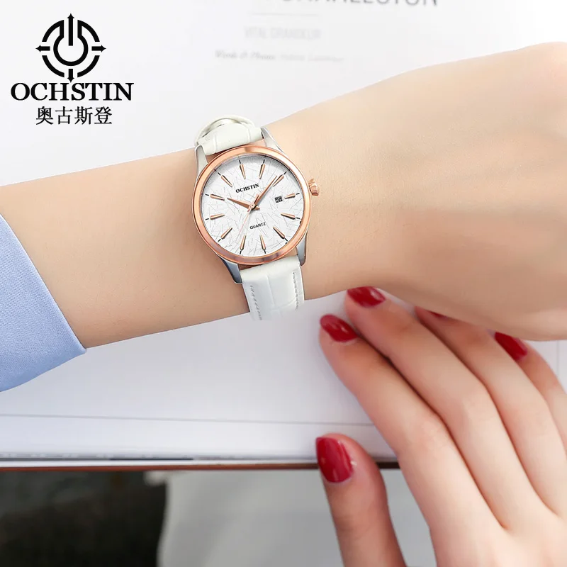 Модные женские часы 2017 OCHSTIN брендовые Роскошные кварцевые для девушек под платье