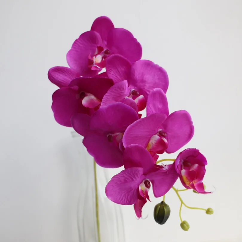 5 шт. 78 см(7 головок/шт) фаленопсис Баттерфляй Мотылек Орхидеи тайского орхидеи для свадебного стола Декоративные искусственные цветы