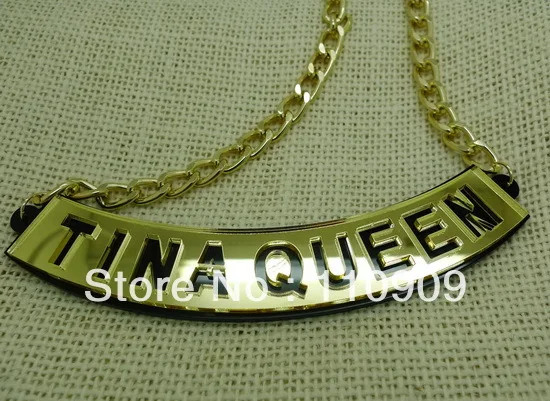 Модные Акриловые Ожерелья Trust No Man Bitch style на заказ|m necklace|necklace mfashion necklace |