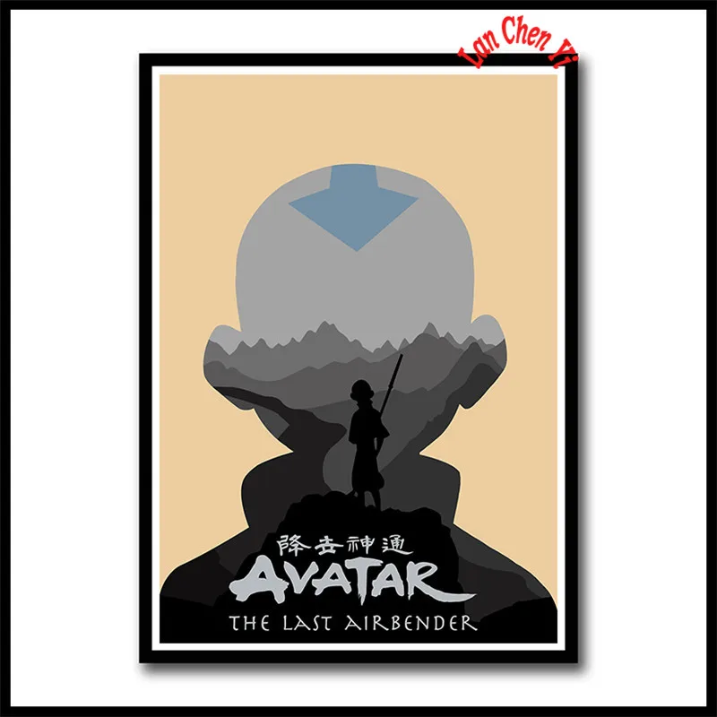 Аватар Последний Airbender белая бумага с покрытием плакаты фотографии для украшения комнаты дома Бескаркасный плакат