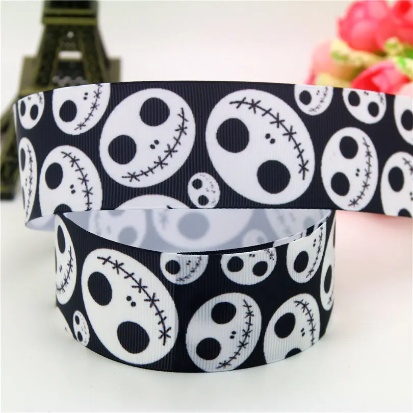 DHK 1 5 ''Бесплатная доставка Кошмар перед Рождеством Печать grosgrain лента бант
