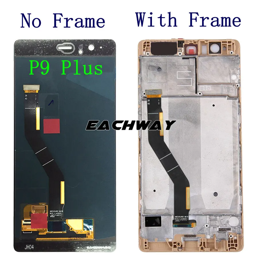 Протестированный гарантийный экран HUAWEI P9 Lite ЖК сенсорный экран дигитайзер сборка HUAWEI P9 Plus дисплей Замена P9 P9 Lite ЖК