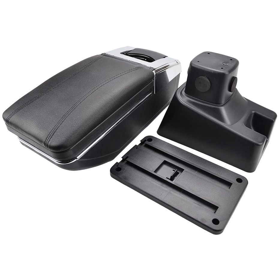 Центральный подлокотник XUKEY для Suzuki SX4 2007 2013 2008 2009 2010 2011 кожаный черный