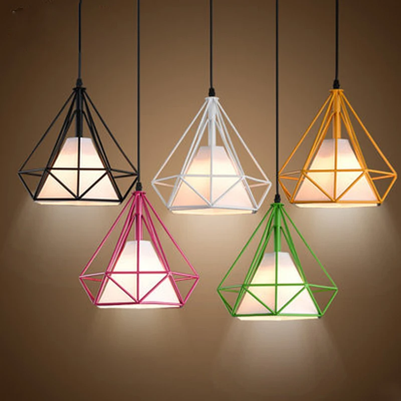 Современные художественные винтажные светодиодные подвесные светильники в