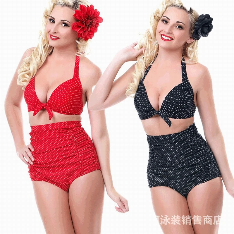 New Design Quick Dry Wearable Bikini Mature Ladies Bathing Suit Swimsuit Swimwear Elastic Lycar Contact if Size No More No. 3007 | Женская