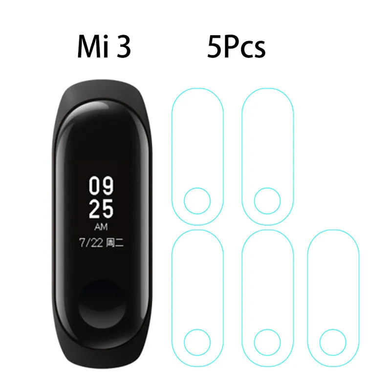Защитная пленка Choifoo 5 шт./лот для Xiaomi band 3 ультратонкая стеклянная из тпу HD защиты