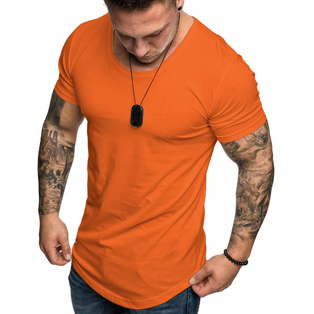 17 цветов футболка для мужчин летом прохладно Slim Fit Повседневное с О-образным вырезом короткий рукав Уличная футболка высоко качественные футболки мужская одежда