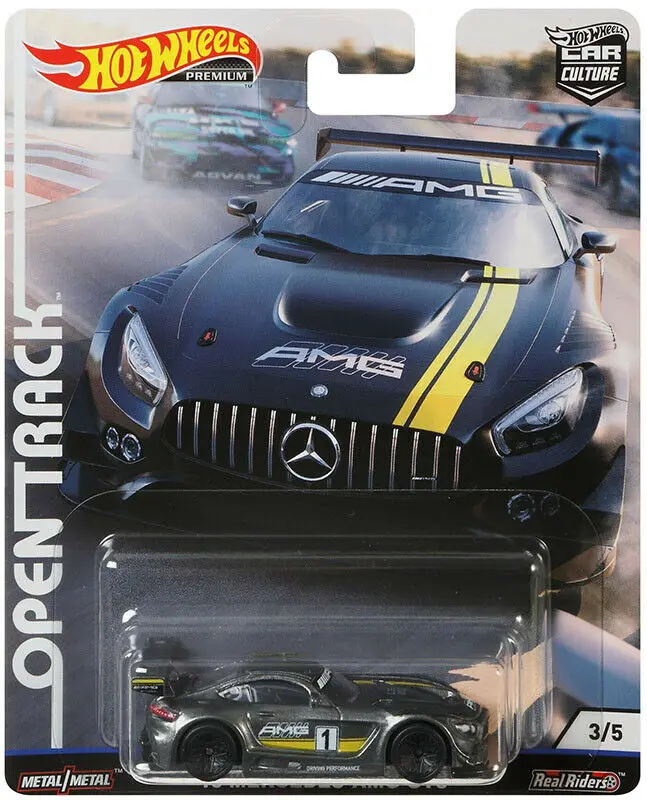 Open Track-3 Hot Wheels автомобиль 1: 64 Автомобиль культура открытый трек NISSAN MERCEDES AUDI AUCRA Коллекционное издание металлическая литая модель автомобиля детские игрушки - Цвет: Open Track-3