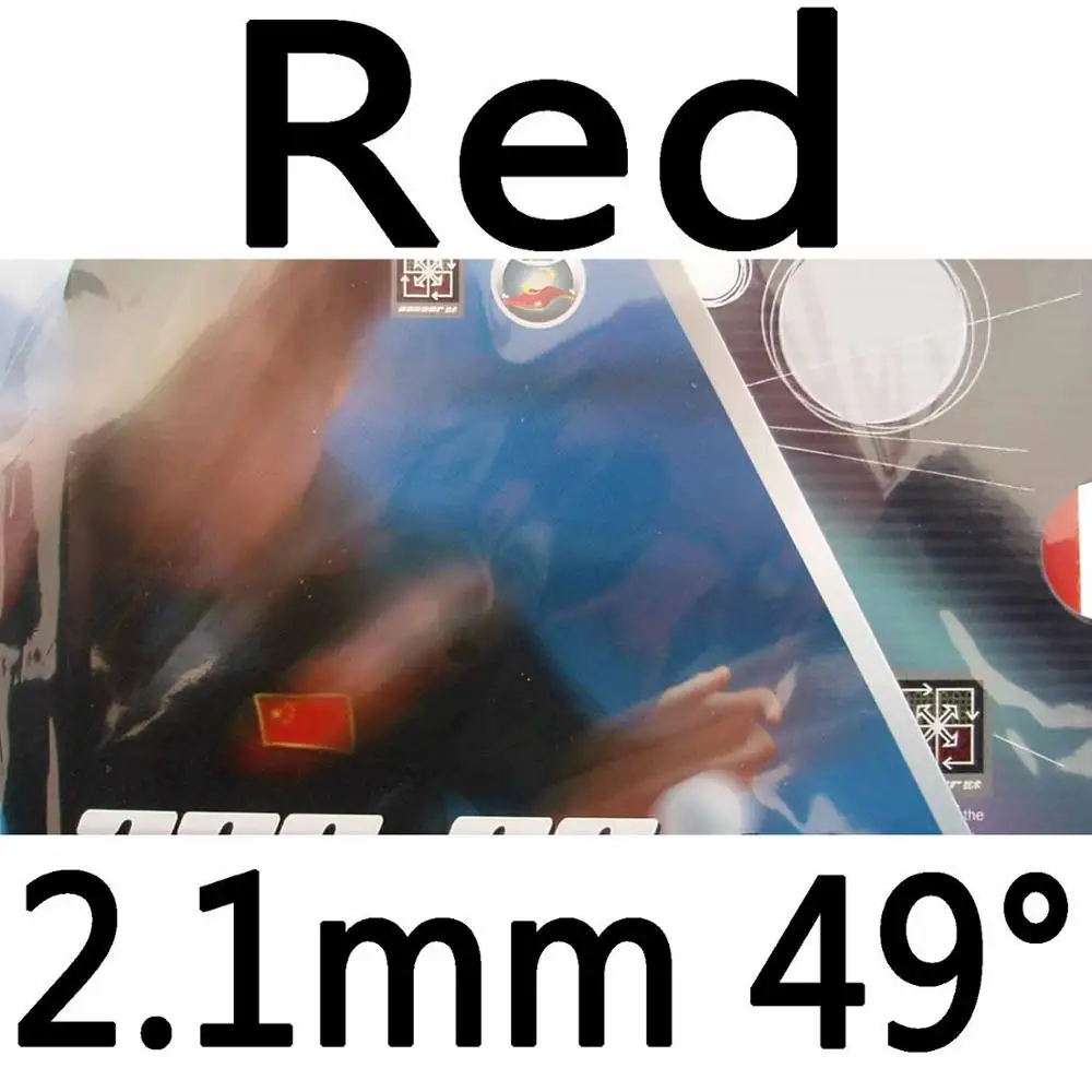 Red 2.1mm H49 РИТЦ 729 Дружба 729-08 накладки Резина с губкой на ракетки для настольного тенниса для пинг понга - Цвет: Red 2.1mm H49
