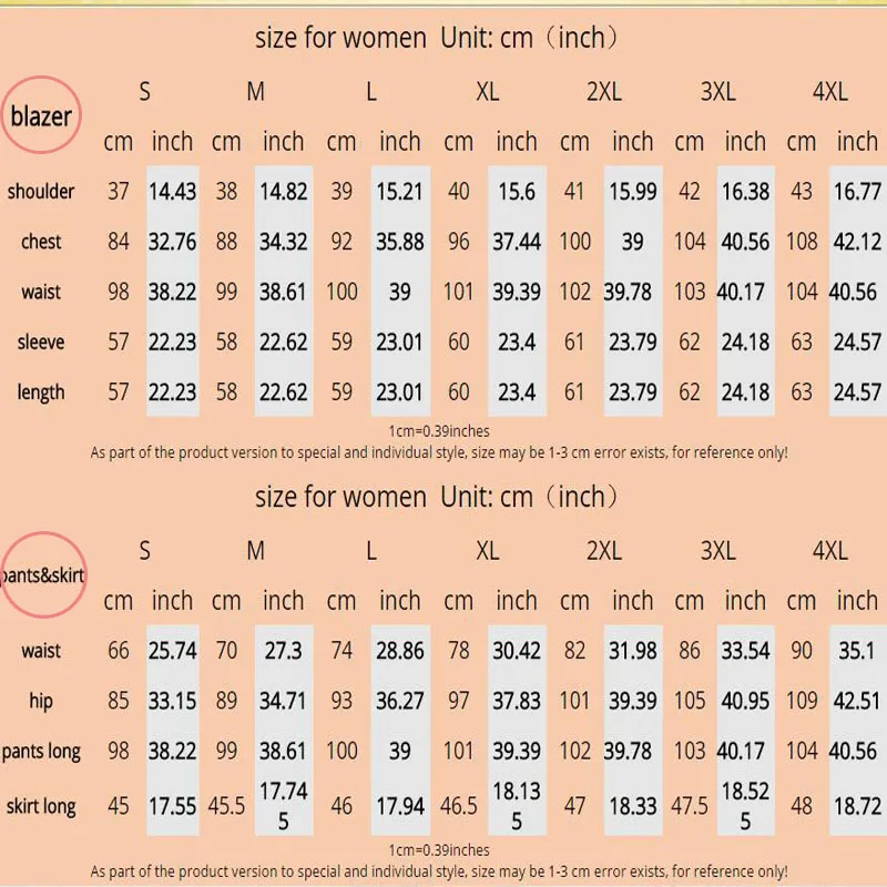 

Business formal women skirt suit autumn fashion elegant temperament blazer & skirt office lady plus size work wear solid color