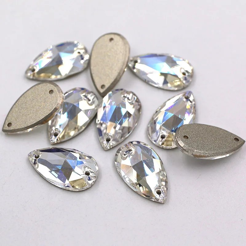 Бесплатная доставка Хрустальное стекло с плоским основанием двойные отверстия