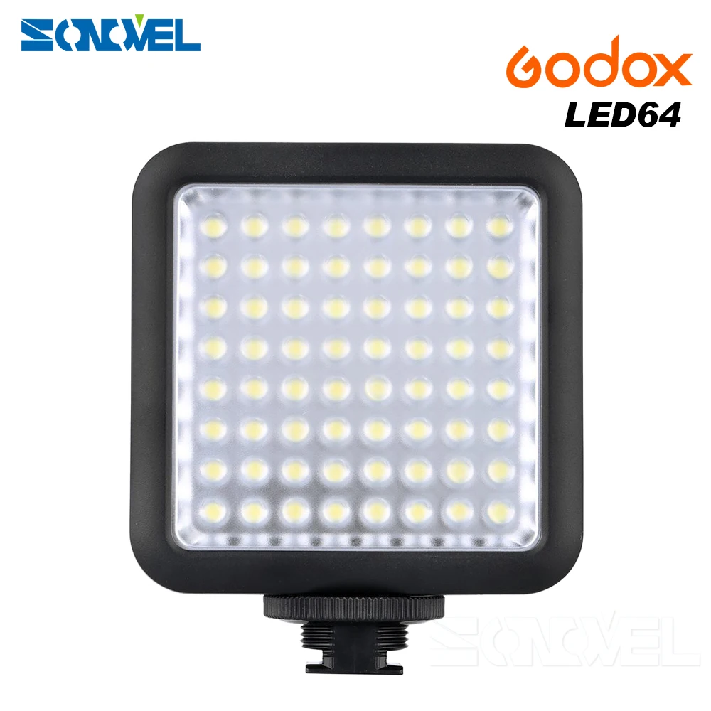 Светодиодные лампы для камеры Godox LED64 видео Светодиодная лампа панель
