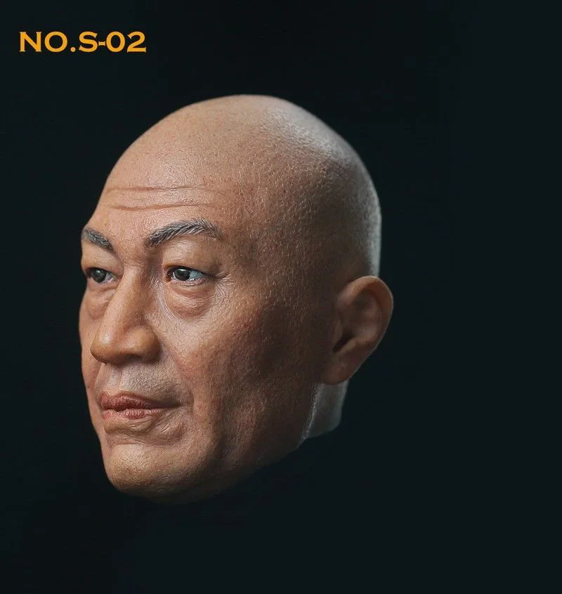 1/6 весы S 02 Shi Zhaoqi голова лепить китайский лысый актера резная модель игрушки для