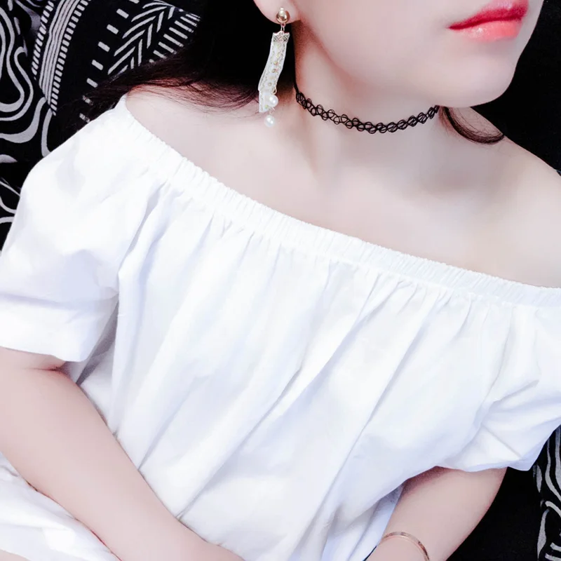 F & U брендовые милые сексуальные кружевные жемчужные подвески ювелирные изделия