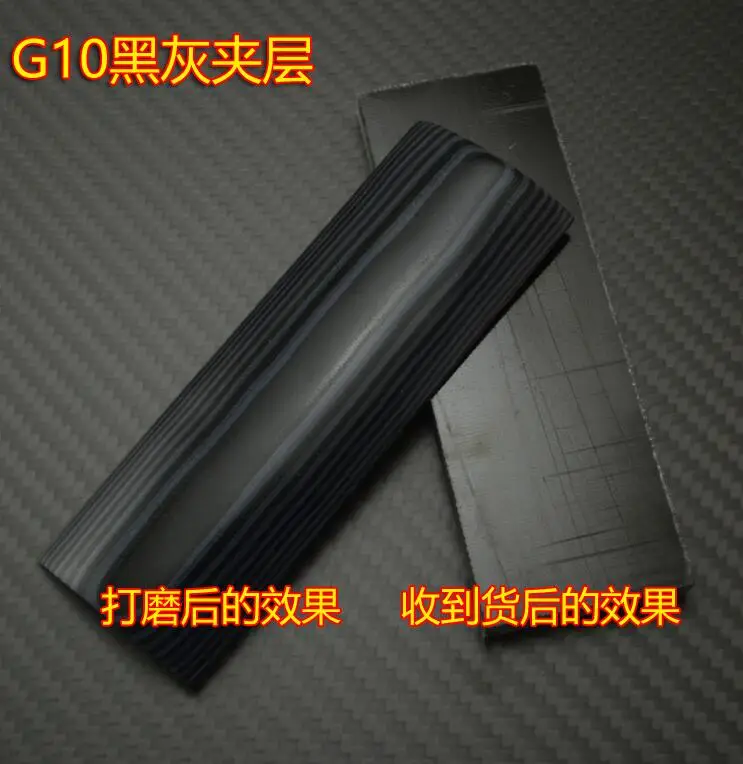 Белый 2шт EDC DIY ручка ножа стекловолокно G10 хвостовик патч черный красный черный синий черный серый 120x40x7,5 мм - Цвет: Белый
