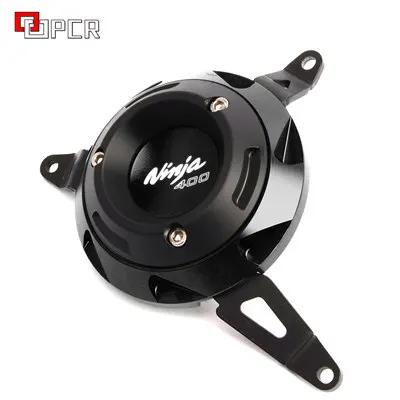 Right Black Логотип "Ninja400" для KAWASAKI NINJA 400 мотоциклетный протектор корпус двигателя крышка набор крышка двигателя комплект защита - Цвет: Right Black