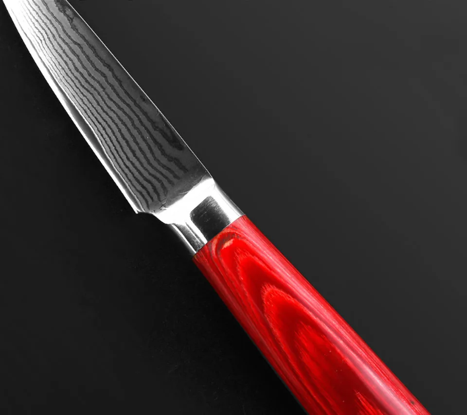 FINDKING 3.5 inch damascus paring knife Top quality kitchen knives wooden Handle damascus steel fruit knife Gifts for grownups