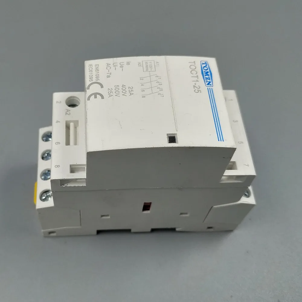 TOCT1 4P 25A 110 В катушка Гц Din rail бытовой модульный контактор переменного тока 4NO или 2NO