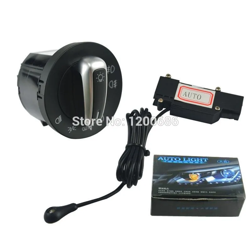 

Aux Cable Adapter Switch OEM Chrome Switch Auto Headlight Sensor Head Light switch