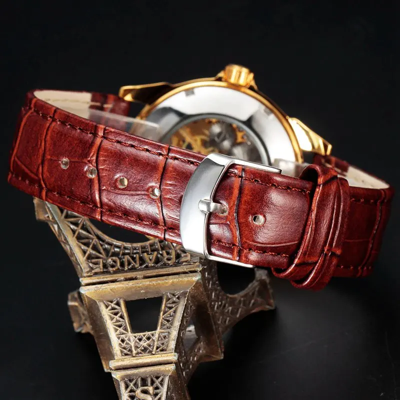 Роскошные брендовые деловые часы с скелетом мужские дизайнерские спортивные