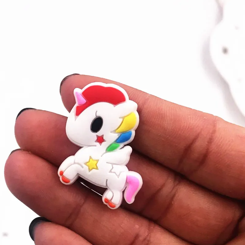 50 шт. мультяшный маленький Единорог Пони из ПВХ с плоской задней поверхностью DIY