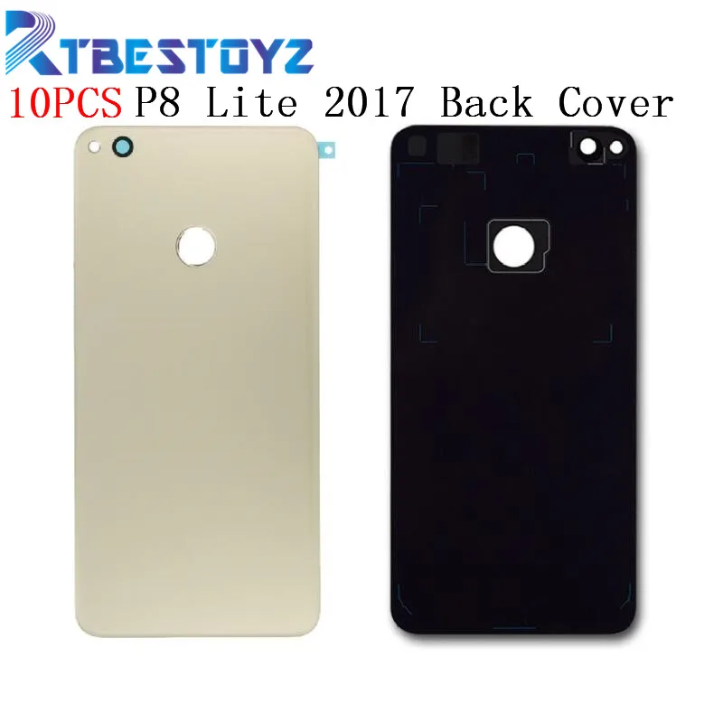 RTBESTOYZ 10 шт./лот Задняя стеклянная крышка для Huawei P8 lite 2017 PRA LX1 LX3 LA1 корпус