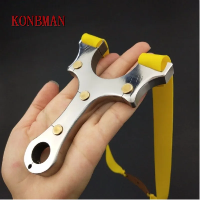 Новейшая Рогатка из нержавеющей стали мощная эргономичная ручка Охотничья