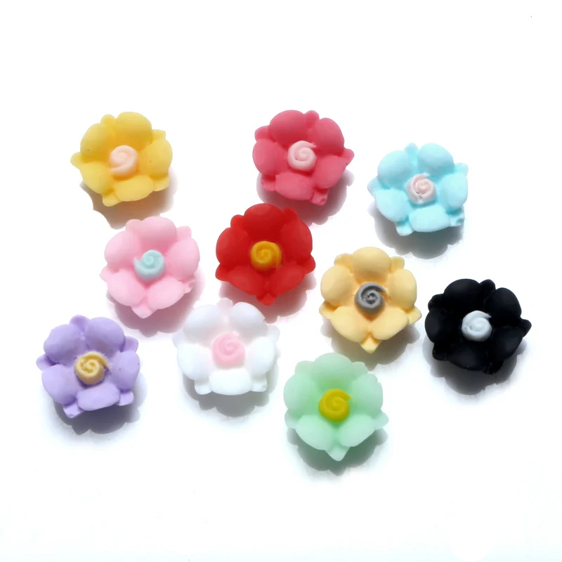 50Pcs Mixed Resin Flower Decoration Crafts Kawaii Beads Flatback Cabochon Embellishments For Scrapbooking DIY Accessories | Дом и сад
