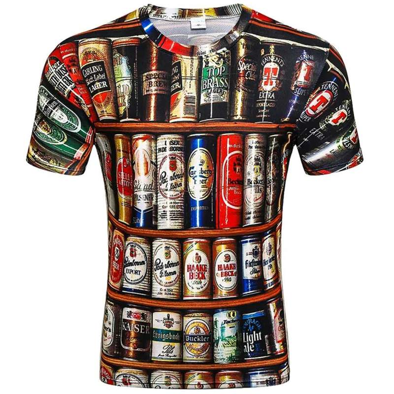 Футболка мужская дышащая с 3D принтом различные цвета для лета 2019 | Мужская одежда