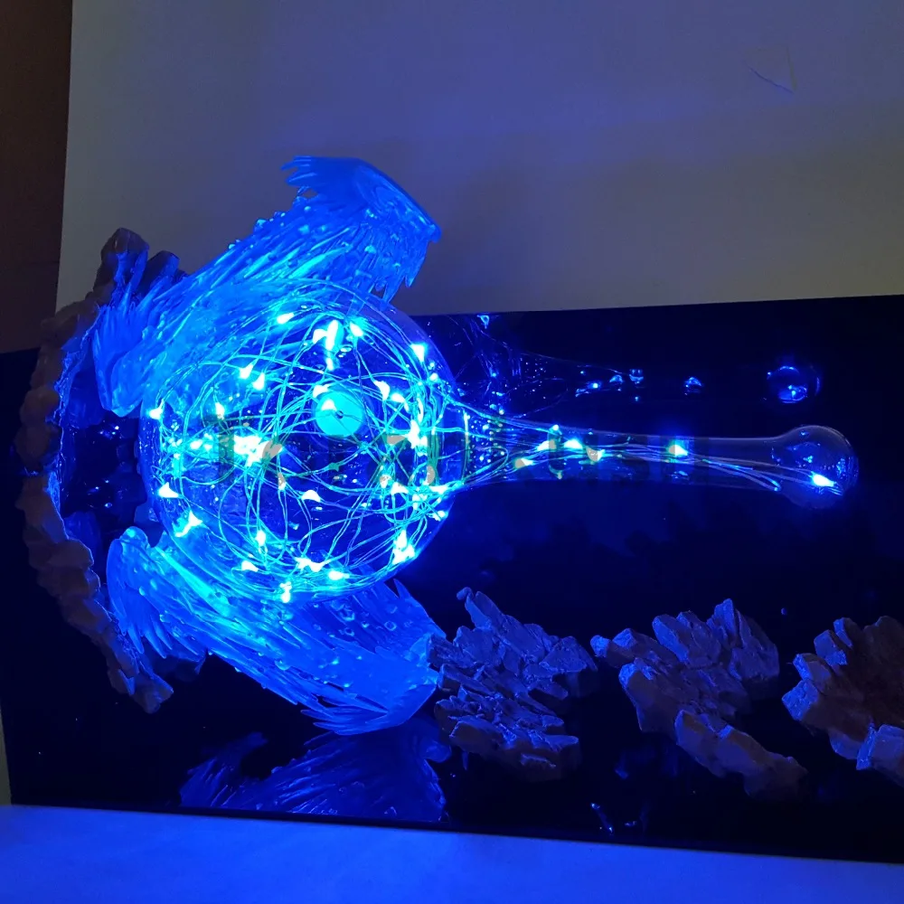 Dragon Ball фигурка Сон Гоку Kamehameha Led power Effect сцена аниме Dragon Ball Z Goku фигурка модель игрушки DBZ