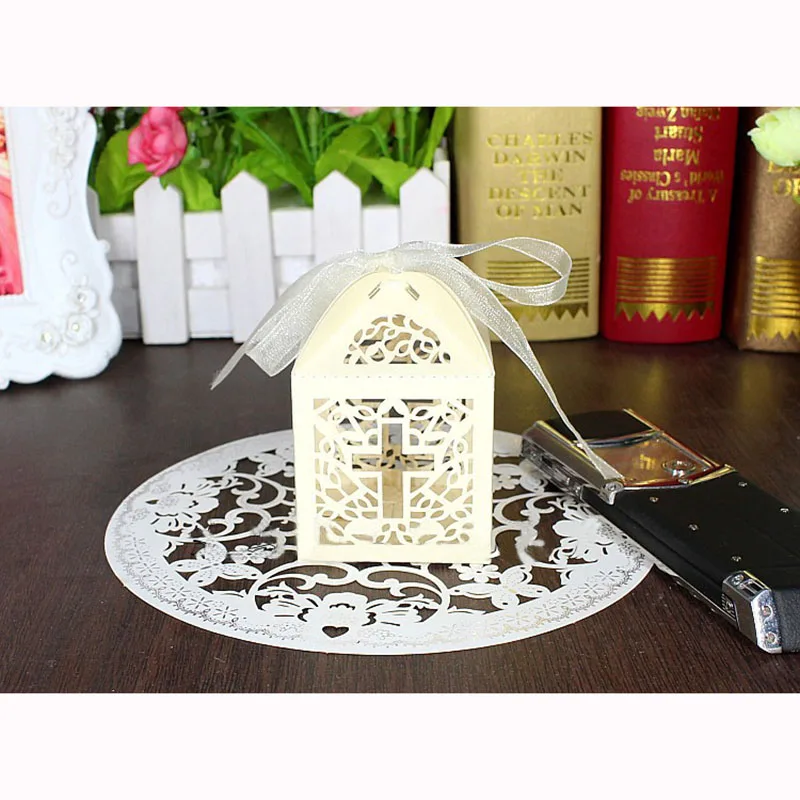 5 шт. коробка конфет крест подарочный пакет крестин детская церковь свадьба