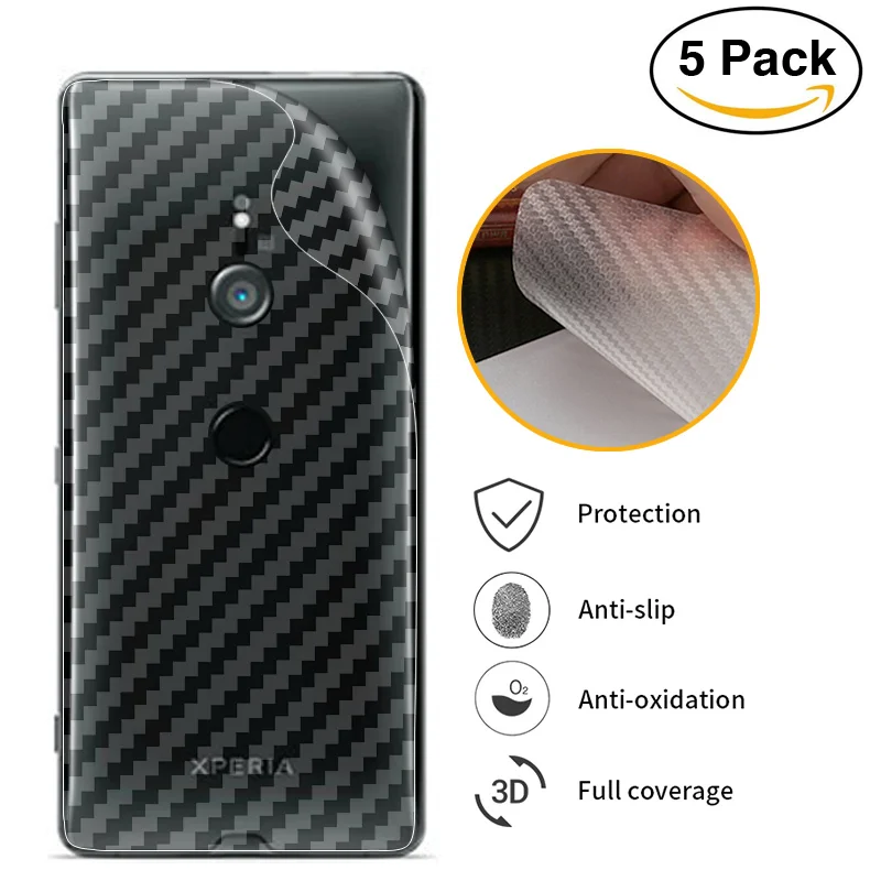 3D задняя крышка из углеродного волокна защитная пленка для Sony Xperia XZ3 XZ2 XZ1 XZ XA2 XA1 XA