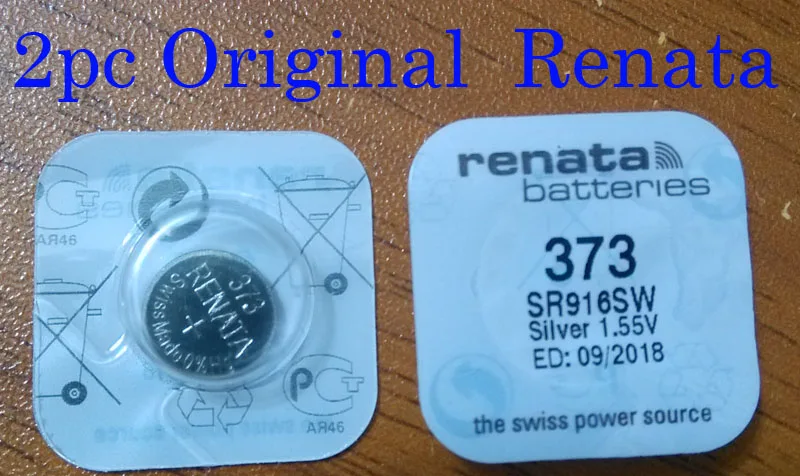 2Xrenata Серебряный оксид часы батарея 373 SR916SW 916 1 55 V 100% оригинальный бренд renata rena916