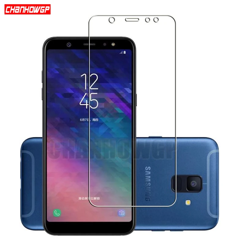 Закаленное стекло 9H для Samsung Galaxy A6 2018 A600 A600FN Защита экрана + Plus A605 A605FN пленка