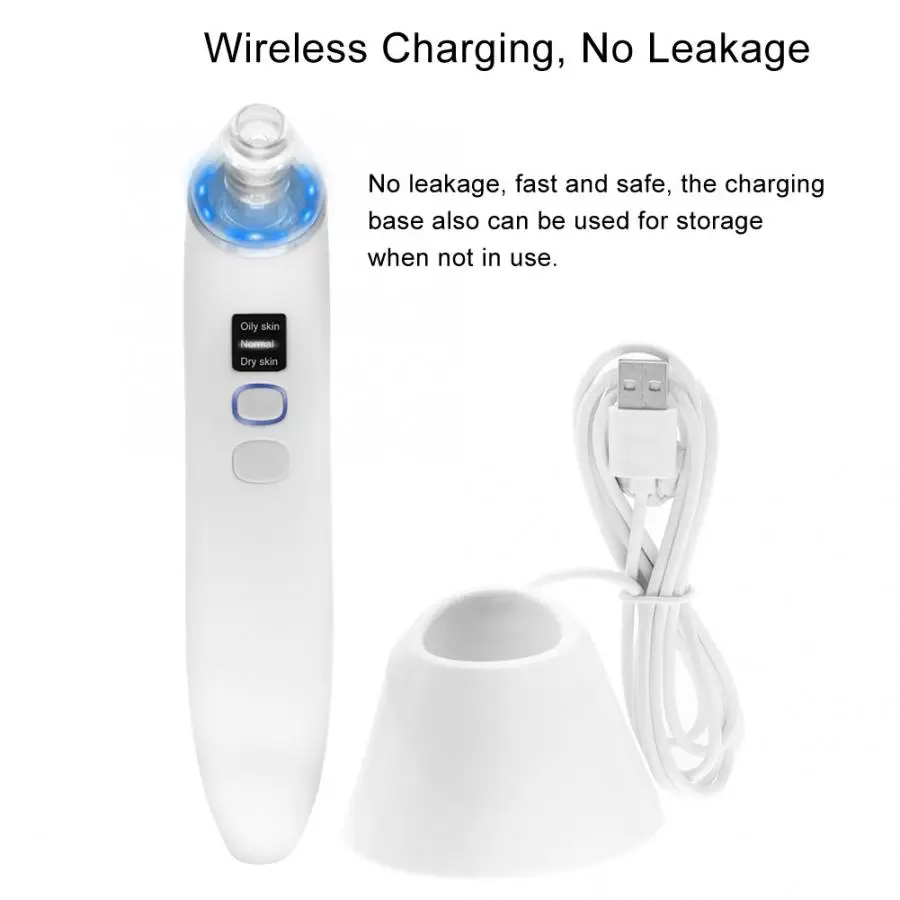 Удаление угрей Электрический головы акне клещи всасывание удаление очищает поры