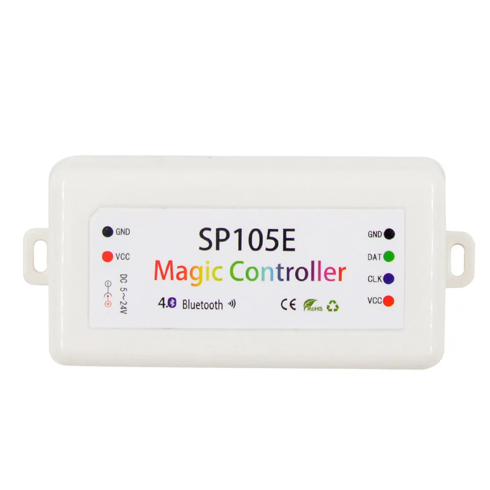 MJJC Bluetooth светодиодный пиксельный контроллер 5 в 12 В 24 WS2811 WS2812 WS2812B 6803 IC 200 режимов 2048