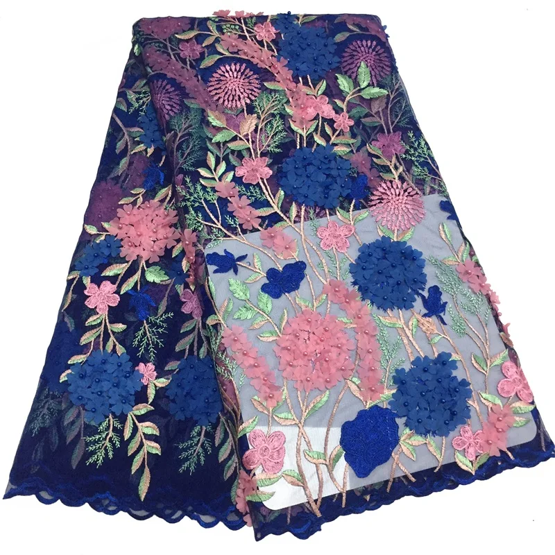 Новое поступление розовый цвет африканская кружевная ткань высокое качество