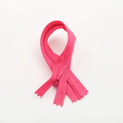 10 шт. 3# невидимые молнии 15 см для шитья открытый конец sewinglace молния для скрытых сумок застежка-молния из смолы невидимая для рюкзака - Цвет: Rose red Zippers