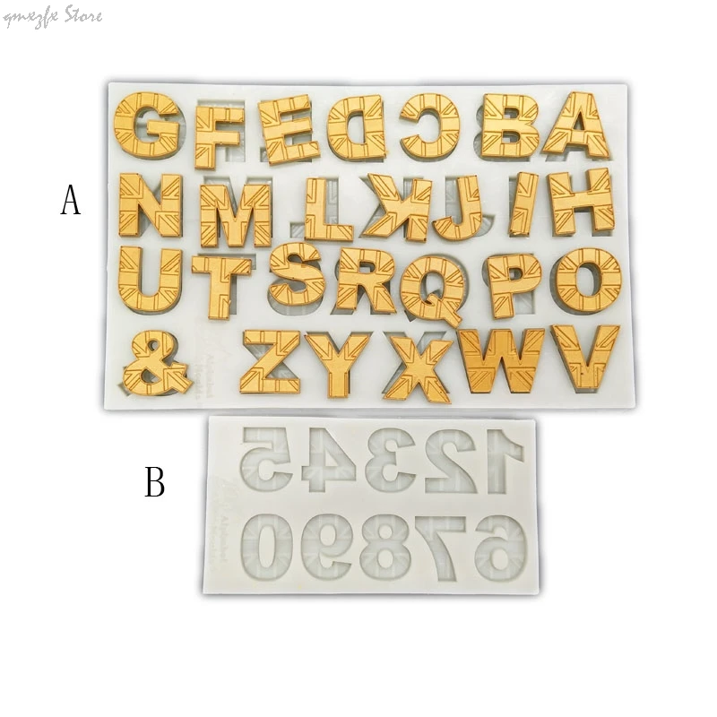 LY 0204 New американский флаг с буквенно цифровой силиконовая форма DIY шоколадная для