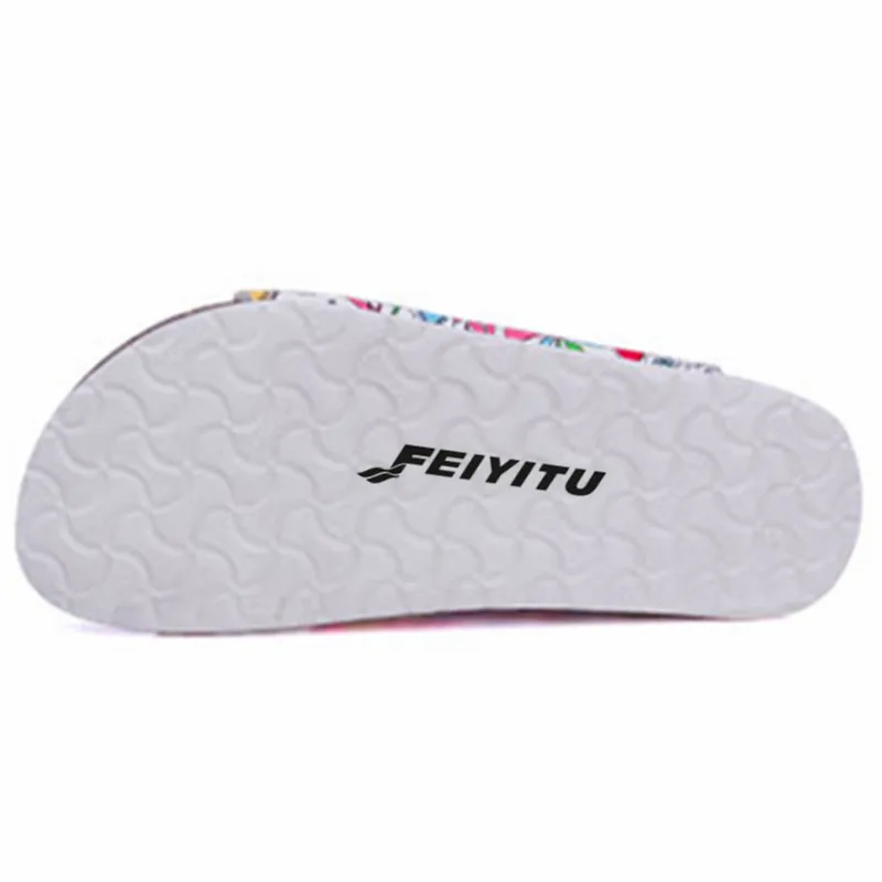 FeiYiTu/повседневные сандалии для влюбленных Пробковые шлепанцы Летние женские