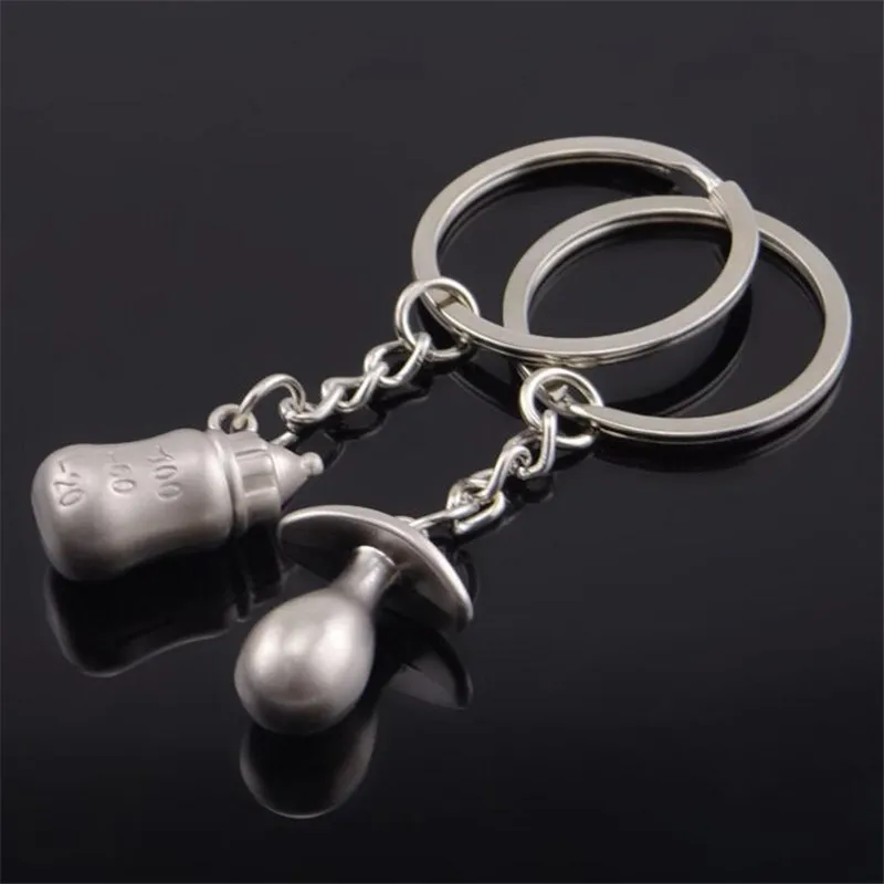 2 шт. из металла соску бутылки брелок творческий свадебные подарки для гостей