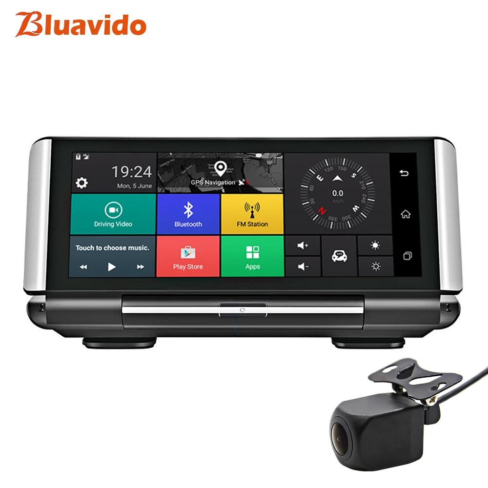 Bluavido " 4G Автомобильный видеорегистратор Android gps Nav ADAS FHD 1080P Автомобильный видеорегистратор ночное видение WiFi Двойная камера с обратным изображением