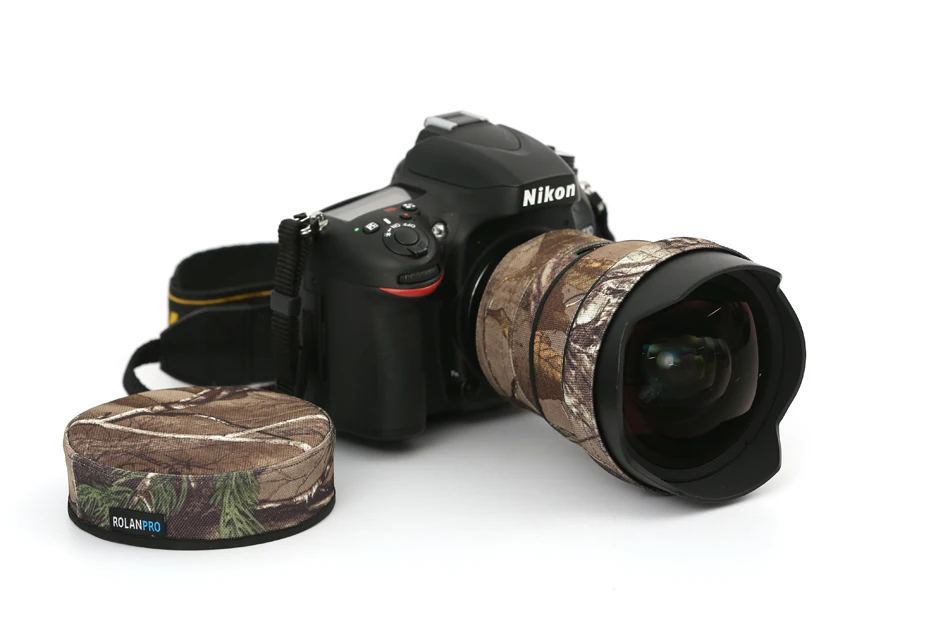 ROLANPRO пальто для объектива камеры Камуфляж Nikon AFS 14 24 мм F2.8G ED защитный рукав SLR