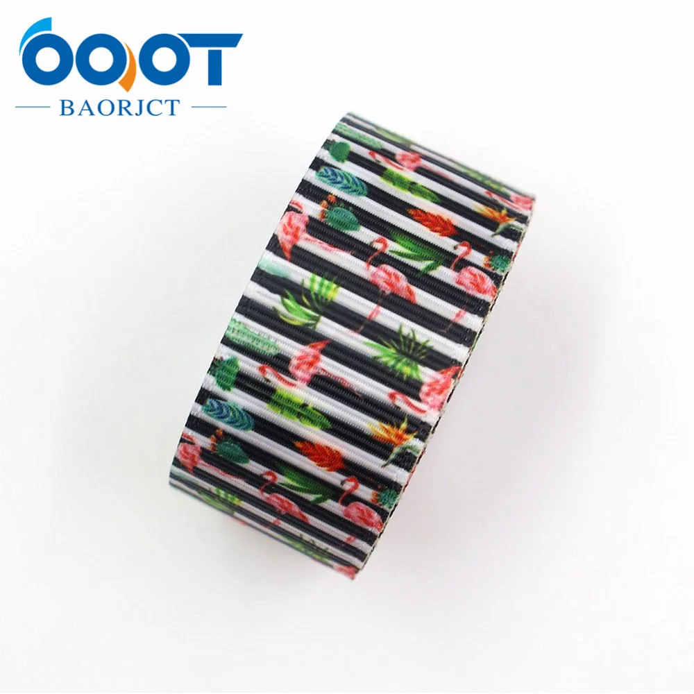 OOOT BAORJCT 1710091 25 мм 10 ярдов Страусиные ленты термопечать grosgrain Свадебные аксессуары