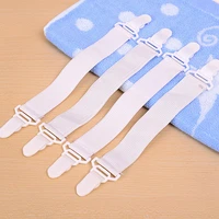 4 pcs elastic bed sheet mattress cover blankets home grippers clip holder fasteners clip home textiles white drop shipping